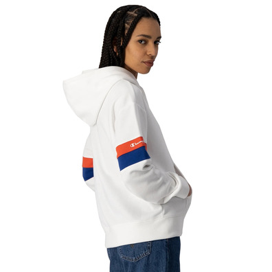 Champion Legacy Heritage Block Logo Hoodie "White"