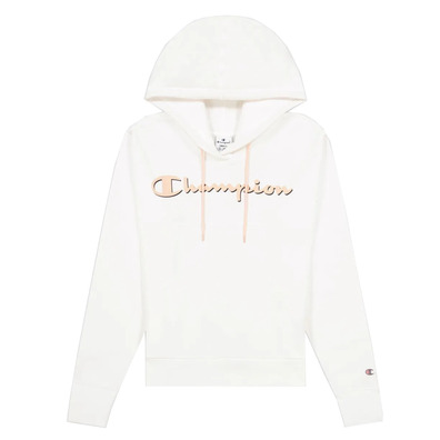 Champion Legacy Layered Script Logo Seamed Hoodie "White"