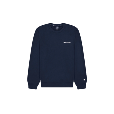 Champion Legacy Small Script Terry Cotton Sweatshirt "Navy"