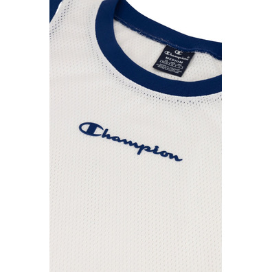 Champion Retro Basketball Mesh Vest "White-Blue"