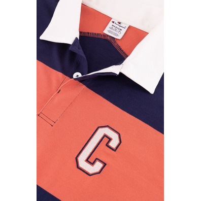 Champion Rochester Bookstore Logo Cotton Rugby Top "Red-Navy"