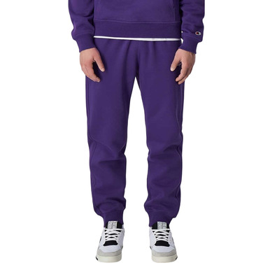 Champion Small Logo Rib Cuff Fleece Joggers "Dark Purple"