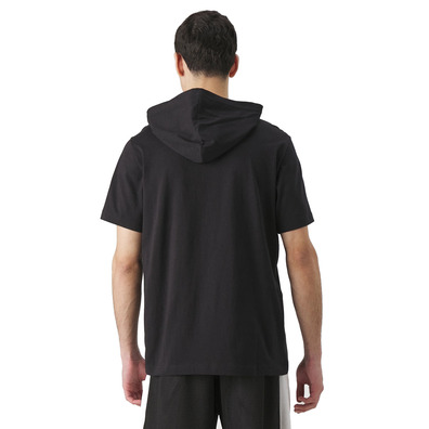 Champion Sport Lifestyle Basketball USA Logo Comfort Fit T-Shirt Hooded "Black"