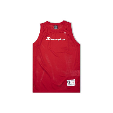 Champion Legacy Basketaball Soft Mesh Tank Top "Red"