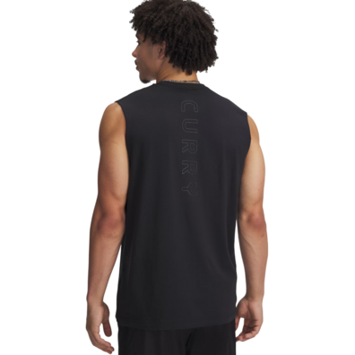 Curry Men's Sleeveless Logo T-Shirt "Black"