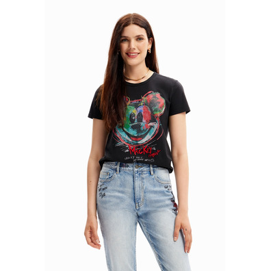 Desigual Arty Mickey Mouse T-shirt "Black"