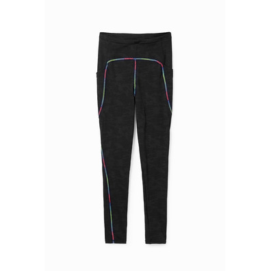 Desigual Contrasting Sport Leggings "Black"