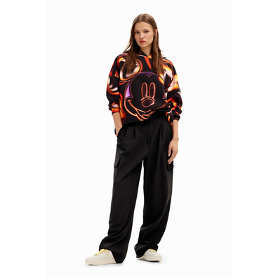 Desigual Oversize Mickey Mouse Sweatshirt "Black-Orange"