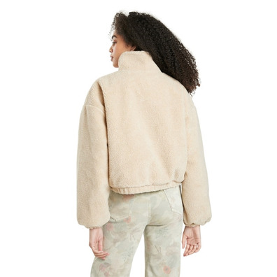 Desigual Sherpa Style High Neck Sweater