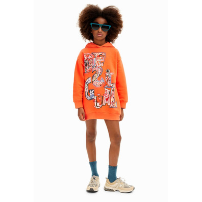 Desigual Sweatshirt Dress "Orange"