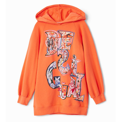 Desigual Sweatshirt Dress "Orange"