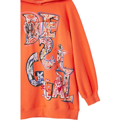 Desigual Sweatshirt Dress "Orange"