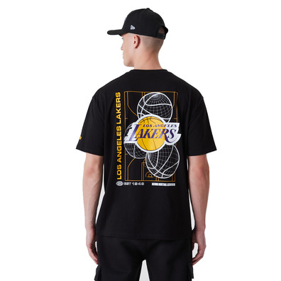 New Era NBA L.A Lakers Basketball Graphic Tee "Black"