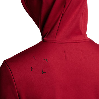 Jordan Air Therma Fleece Pullover Hoodie "Red"