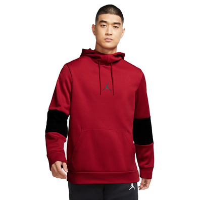 Jordan Air Therma Fleece Pullover Hoodie "Red"