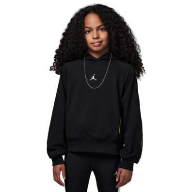 Jordan Girls JFG Dri-FIT Sport Pollover Hooodie "Black"