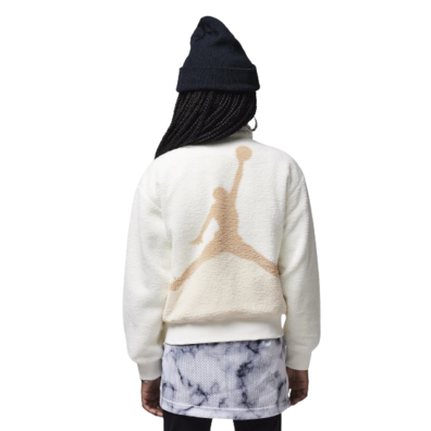 Jordan Girls Jumpman High Pile Sherpa Jacket "Sail"