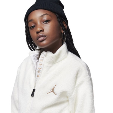 Jordan Girls Jumpman High Pile Sherpa Jacket "Sail"