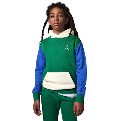 Jordan Kids JDB MJ Brooklyn French Terry Pullover "Pine Green-White-Blue"