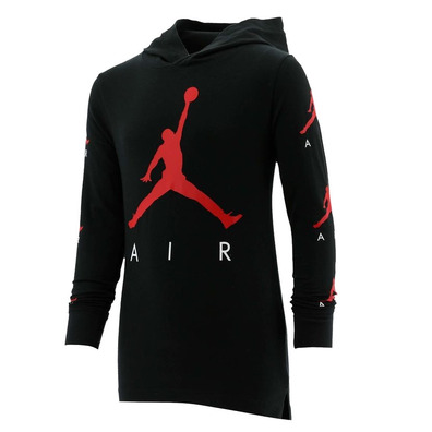 Jordan Kids Jumpman Air HBR T-shirt L/S Hooded "Black"