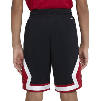 Jordan Kids Jumpman Diamond Short "Black-Gym Red"