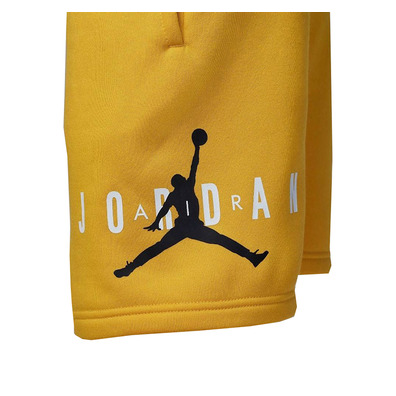 Jordan Kids Jumpman Logo Sustainable Fleece Shorts "Yellow Ocre"