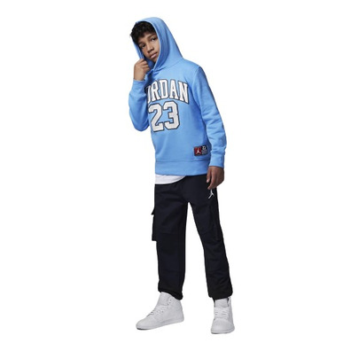 Jordan Kids Logo 23 Fleece Pullover Hoodie "University Blue"