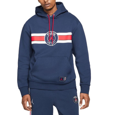 Jordan Paris Saint-Germain Men's Fleece Pullover Hoodie "Navy"