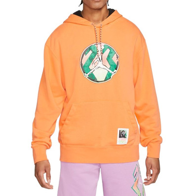 Jordan Sport DNA Men's Washed Pullover Hoodie "Atomic Orange"