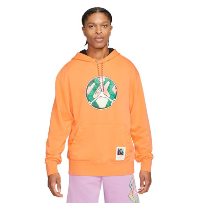 Jordan Sport DNA Men's Washed Pullover Hoodie "Atomic Orange"