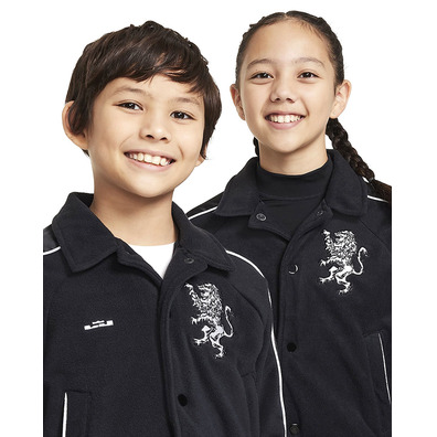 LeBron Kids' Basketball Jacket "Black"