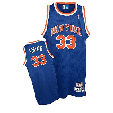 Adidas Camiseta Swingman Pat Ewing Knicks (azul/naranja)