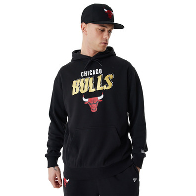 New Era Chicago Bulls Team Script Oversized Hoodie