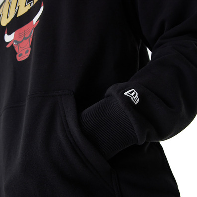 New Era Chicago Bulls Team Script Oversized Hoodie