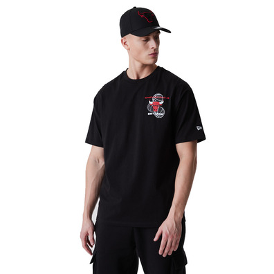 New Era NBA Chicago Bulls Basketball Graphic Tee "Black"