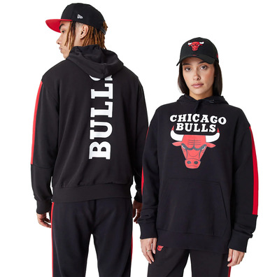 New Era NBA Chicago Bulls Colour Block Pullover Hoodie