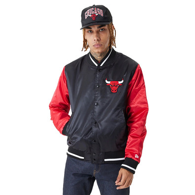 New Era NBA Chicago Bulls Satin Bomber "Black-Red"