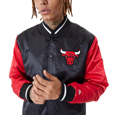 New Era NBA Chicago Bulls Satin Bomber "Black-Red"