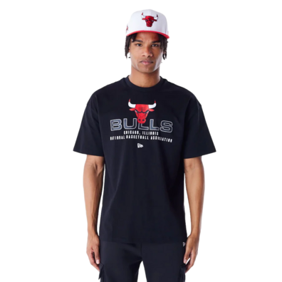 New Era NBA Chicago Bulls Tech Oversized T-Shirt "Black"