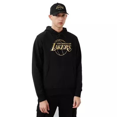 New Era NBA L.A Lakers Logo Foil Print "Black-Gold Metallic"