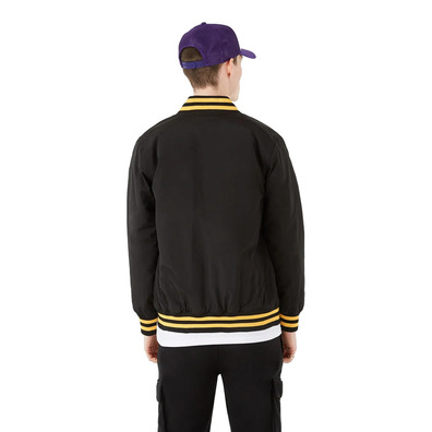 New Era NBA  L.A Lakers Patch Logo Bomber Jacket "Black"