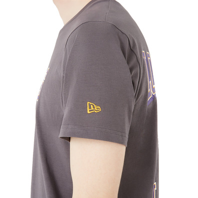 New Era NBA L.A Lakers Throwback Graphic T-Shirt "Grey"