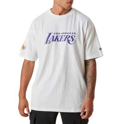 New Era NBA L.A Lakers Wordmark Logo T-Shirt