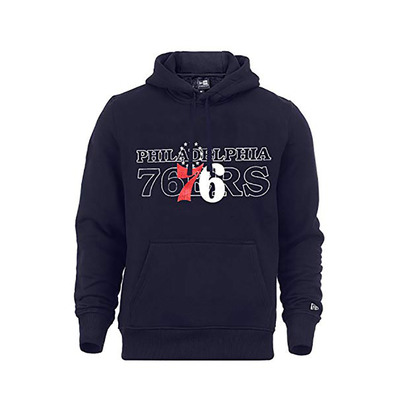 New Era NBA Overlap Philadelphia 76ers Hoody