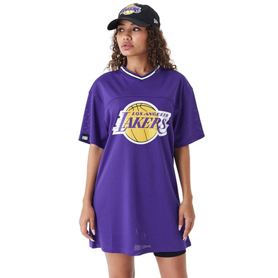 New Era NBA Team LA Lakers Womens Mesh Dress T-shirt