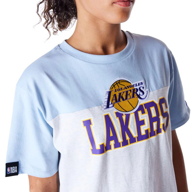 New Era Womens NBA LA Lakers Oversized T-Shirt "Pastel Blue"