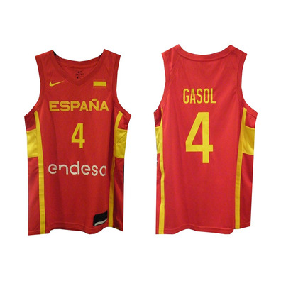 Nike Camiseta Replica Selección Española de Baloncesto #4 GASOL#