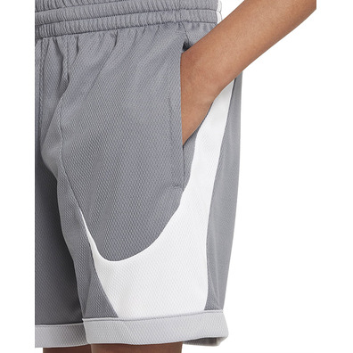 Nike Dri-FIT Basketball Shorts Boys "Smoke Grey"