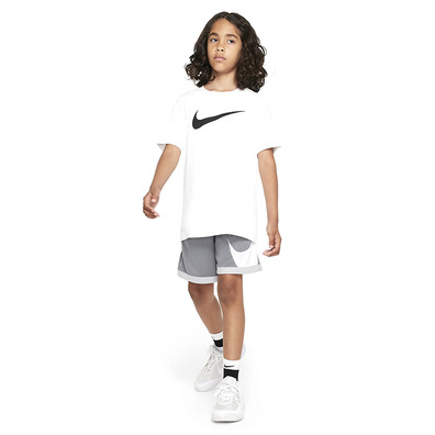 Nike Dri-FIT Basketball Shorts Boys "Smoke Grey"