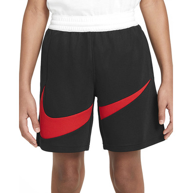 Nike Dri-Fit Boys´ Basketball Shorts "Black-University Red"